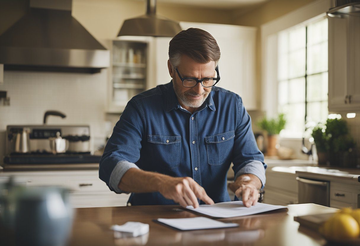 An energy efficiency expert conducts an assessment in a Knoxville, TN home, using tools and technology to measure and improve energy usage